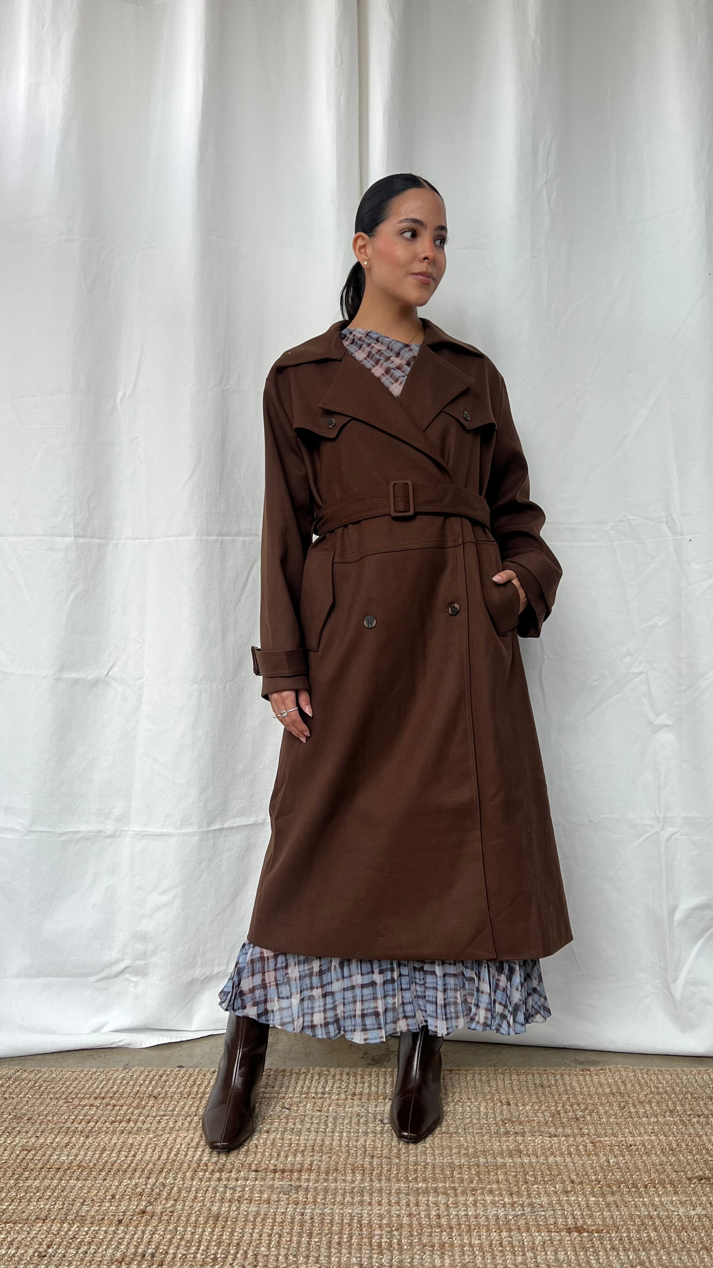 Trench coats midi café