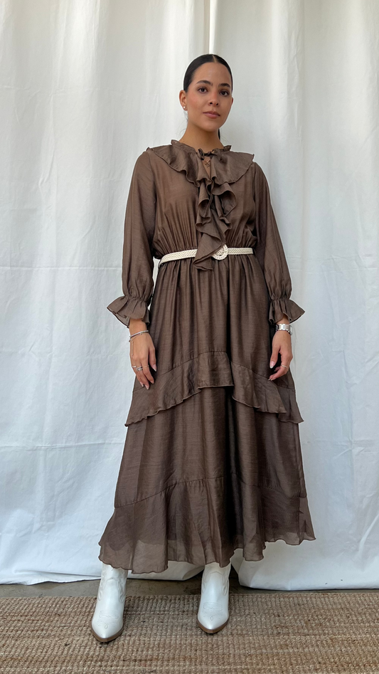 Vestido boho chocolate