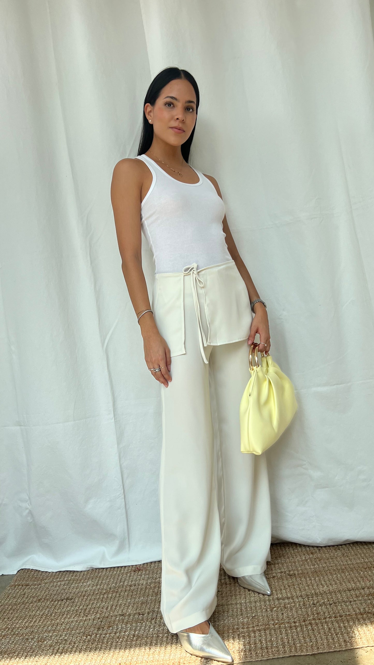 Pantalón Recto Ivory