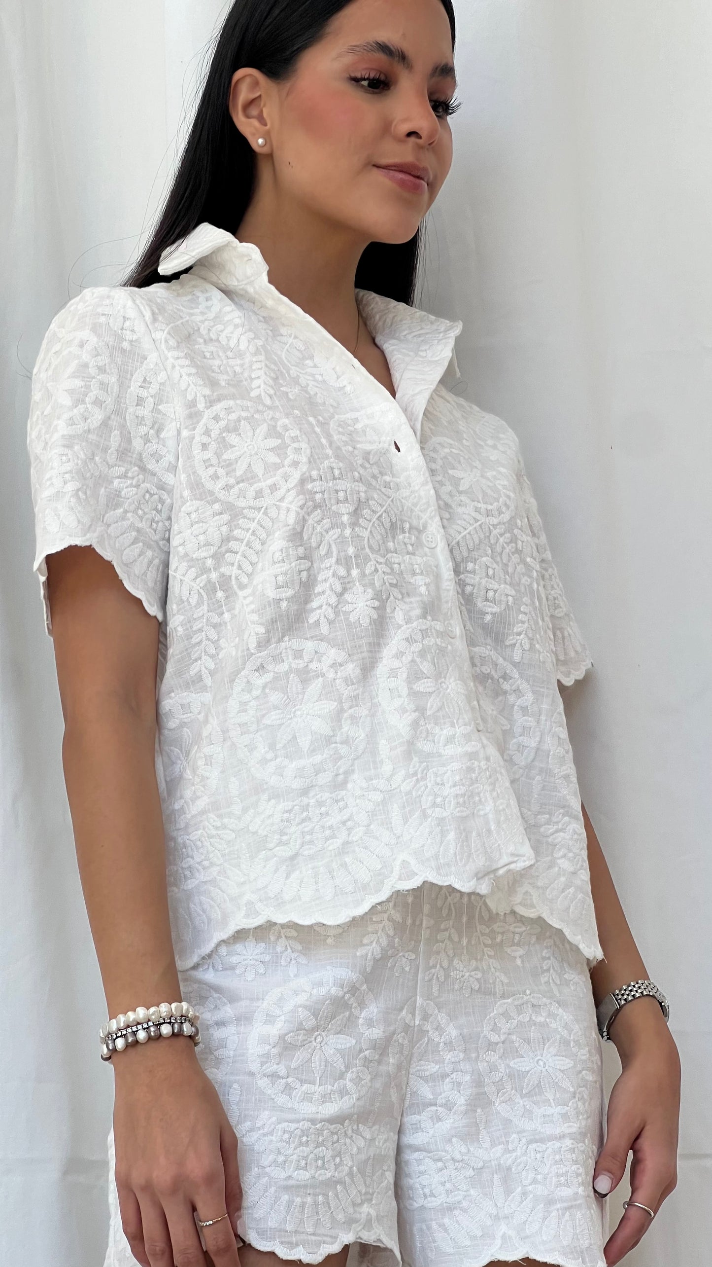 Set Blanco Bordado
